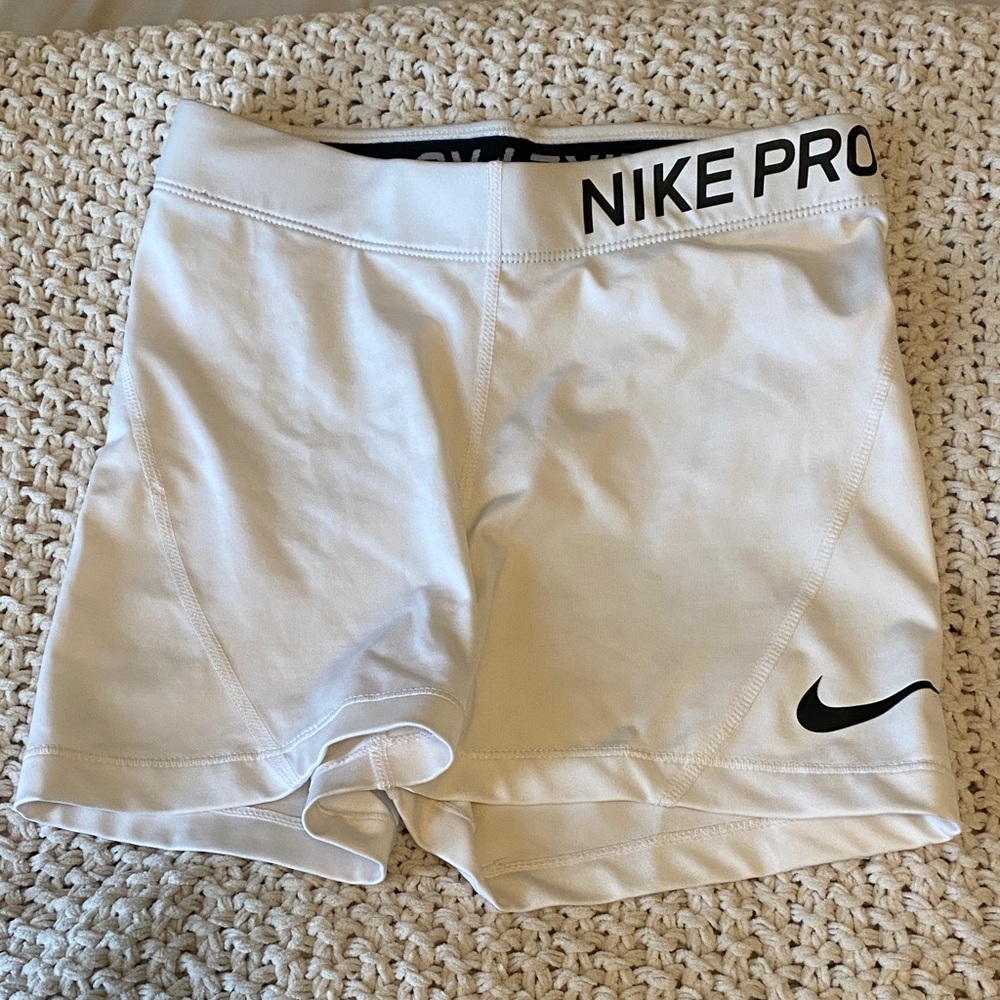 Nike Women's Athletic White Shorts